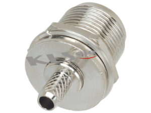 Panel Mount N Cable Connector (Jack,Female,50Ω)