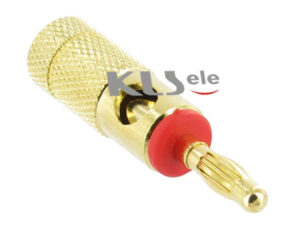 4mm Banana plug gold