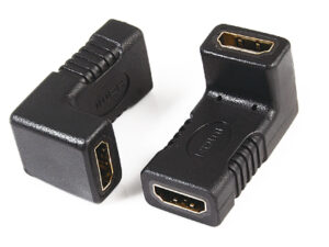 HDMI A female to HDMI A female adaptor,90˚ angle type