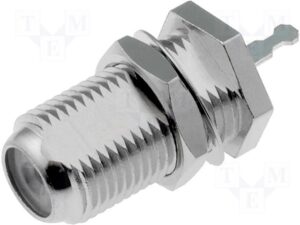 Panel Mount F Connector (Jack Female,75 Ω)