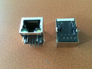 RJ45 Modular Jack 1x1 Tab-Down 100BASE