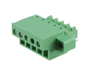 3.81mm Male Pluggable PCB terminal block With Fixed hole