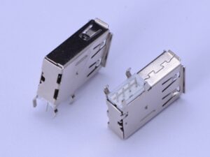 Upright Dip 90 A Female USB Connectors