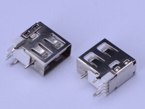 Upright Dip 90 A Female USB Connectors