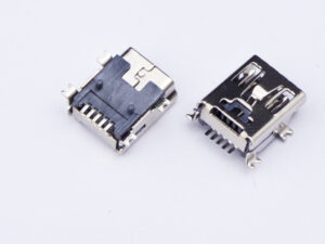 5P B type R/A SMD Mini USB connector socket