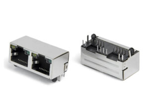 RJ45-8P8C 1x2 Jack with LED