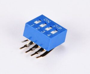 SPST Standard Right angle Recessed Type dip switch 1~12pins