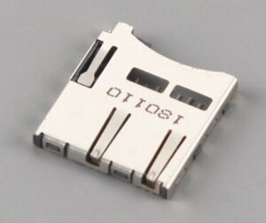 Micro SD card connector push push,H1.85mm,Normally closed