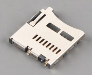 Micro SD card connector push push,H1.85mm,Normally open