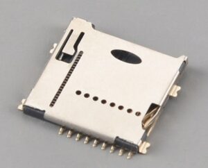 Micro SD card connector push push,H1.4mm,with CD pin