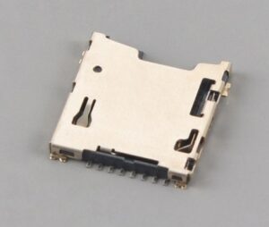 Micro SD card connector push pull,H1.5mm,with CD pin
