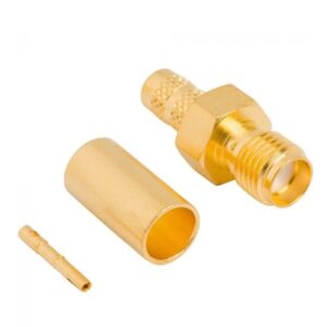 Panel Mount SMA Cable Connector Straight (Jack,Female,50Ω) LMR-200 Amphenol 132236