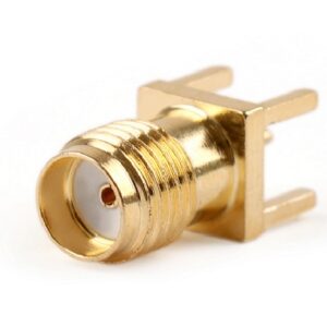 PCB Mount SMA Connector Straight (Jack,Female,50Ω) Amphenol 901-144