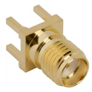 PCB Mount SMA Connector Straight (Jack,Female,50Ω) L13.5mm  Amphenol 132134