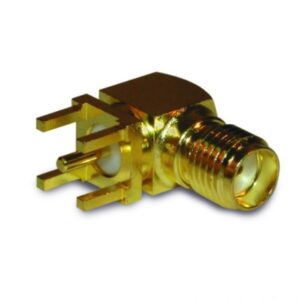 PCB Mount SMA Connector Right Angle (Jack,Female,50Ω) L15.1mm Amphenol 132136