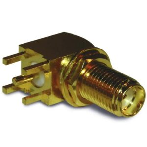 PCB Mount SMA Connector Right Angle (Jack,Female,50Ω) L20.5mm Amphenol 132203