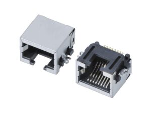 RJ45-8P8C SMD Jack Horizontal,Mid Mount with Shielded