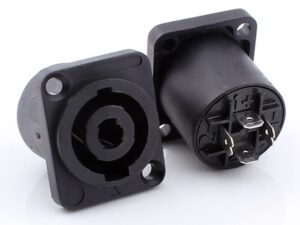 4 pole chassis connector flange