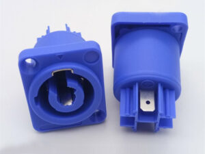 2+PE AC PowerCON Blue Socket