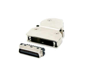SCSI Connector MDR Type Male Solder Plastic Hood with Latch Clip+Screw+Connector 26 36 50 68 100 Pins